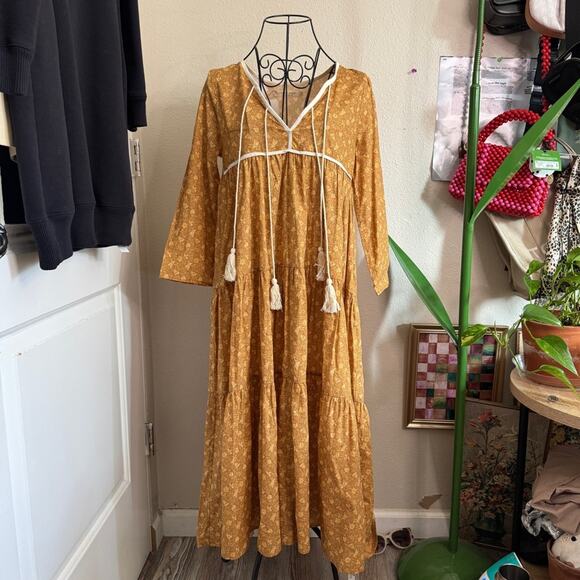 Christy Dawn Paloma Dress Biscotti Cosmo Floral SP - Picture 1 of 9